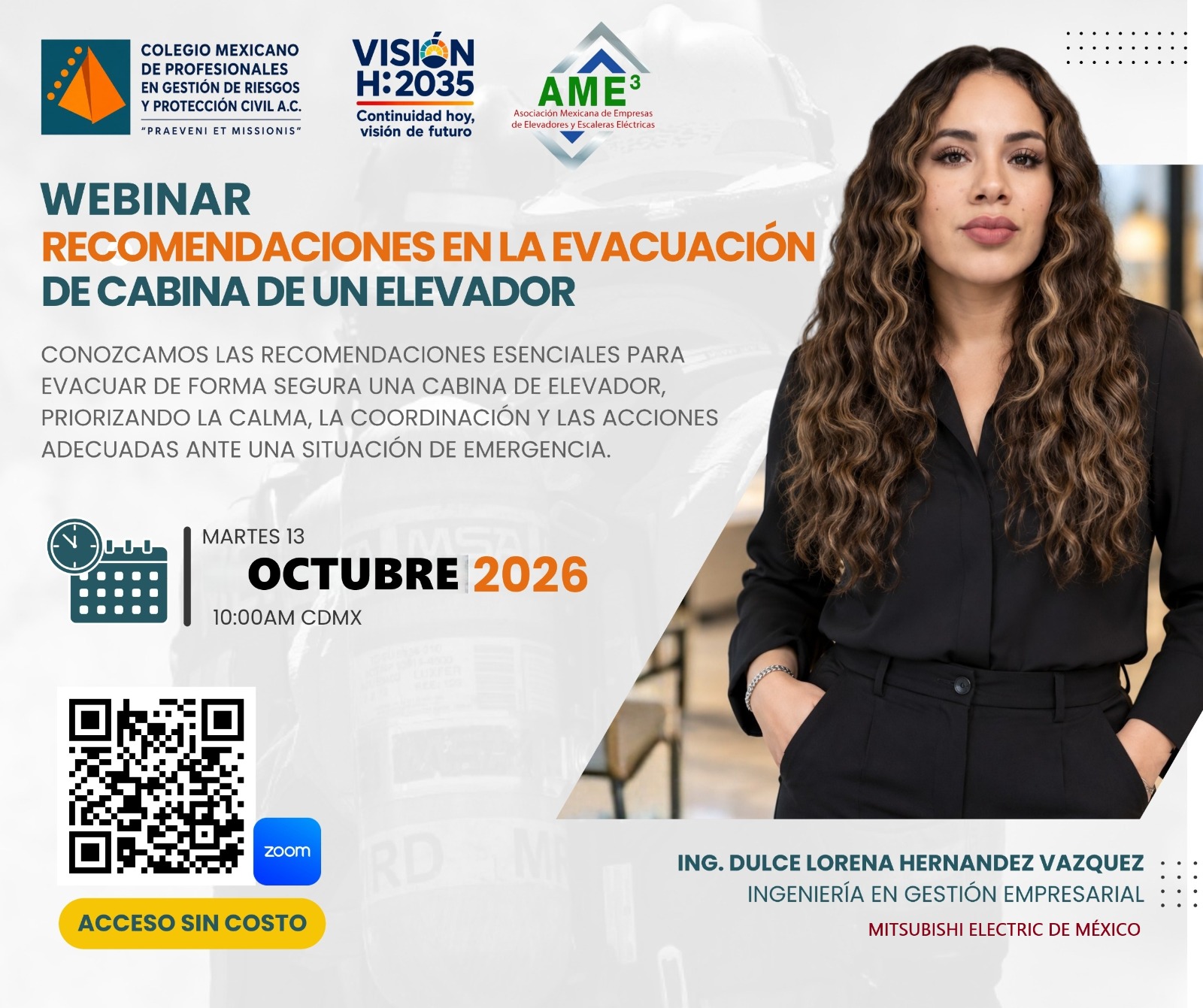 Webinar: Recomendaciones en la evacuación de cabina de un elevador