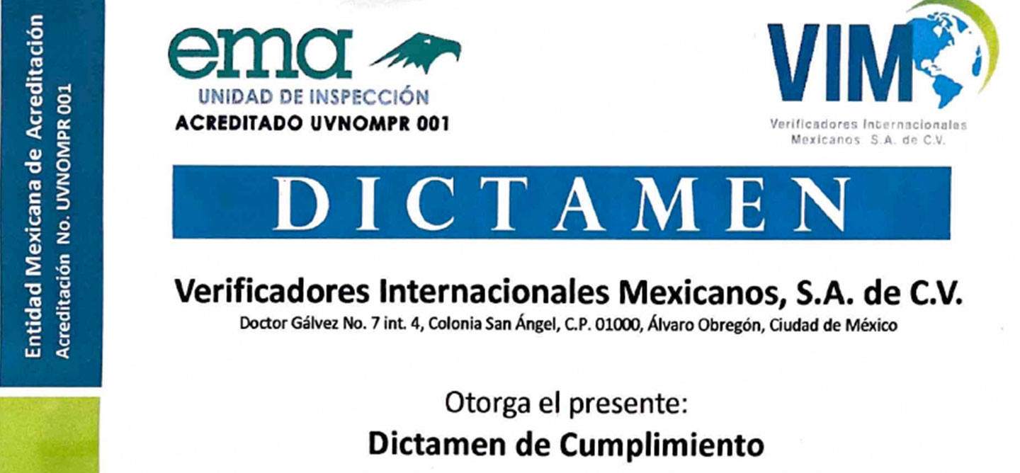 Verificadores lnternacionales Mexicanos, S.A. de C.V.